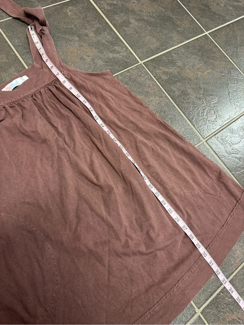 Free People FP Beach Free-Est Honey Tie Shoulder Mini Dress Brown Small